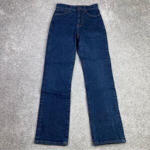 Madewell Jeans Women's 24 Blue '90s Straight High Rise Dark Wash Denim Preppy